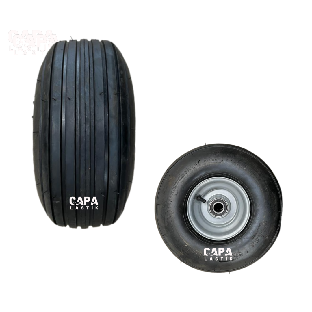 15x600-6 Billas 6Pr Borulu Jantlı Lastik Çim Biçme Golf Arabası Tarım Makine Lastiği