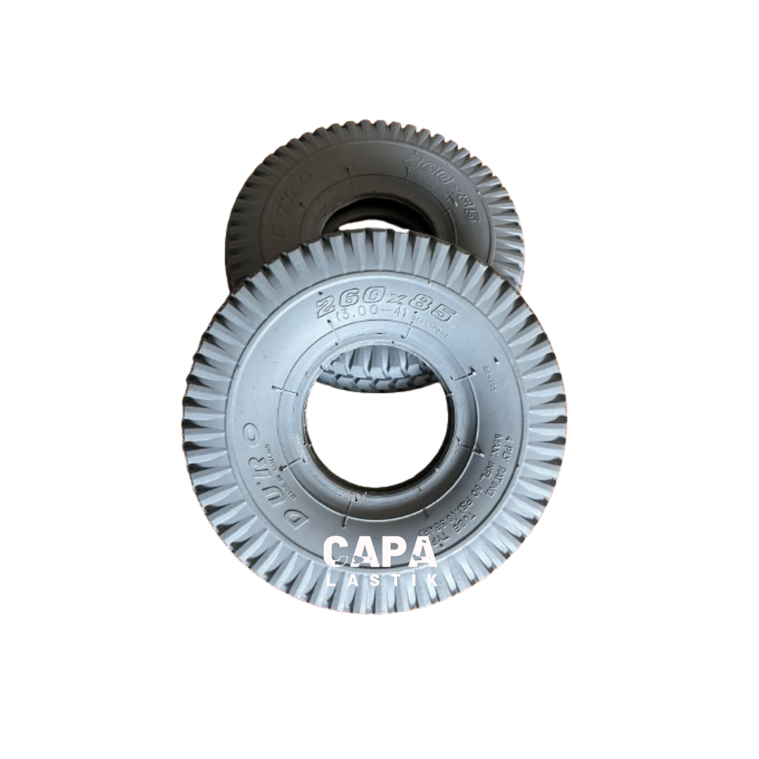 260x85 (3.00-4) Engelli ve Akülü Araç Dış Lastik Gri Renk 3.00-4